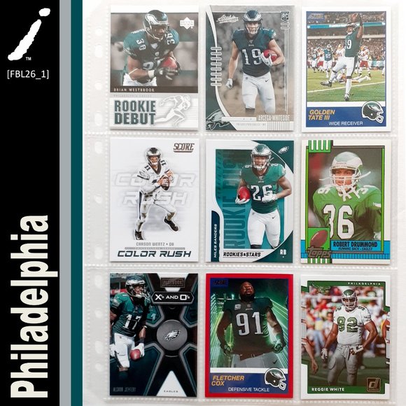 NFL Other - Philadelphia Eagles 9 Card Lot [FBL26_1]